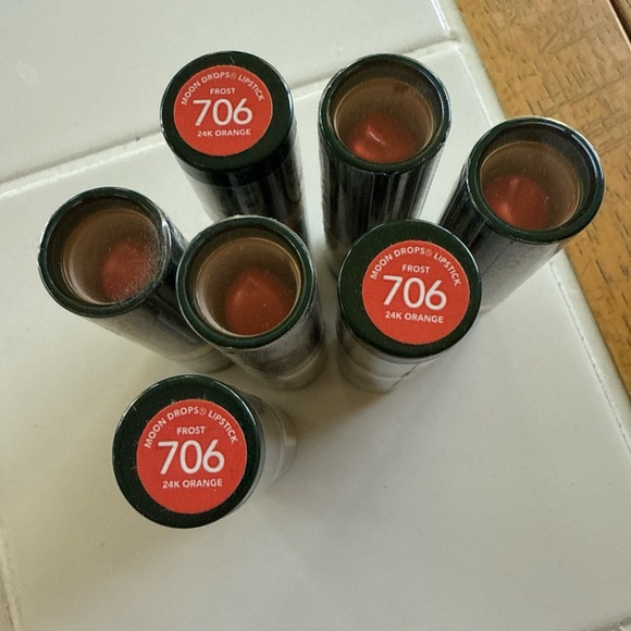 Revlon Moon Drops Lipstick Frost 24K ORANGE #706 RETIRED DEAD STOCK LIPSTICKS - Picture 2 of 3